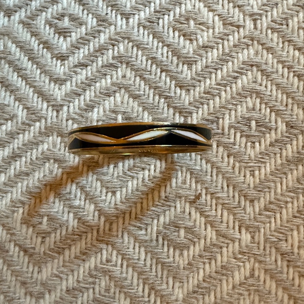 Kate spade Black and Gold Bangle Bracelet